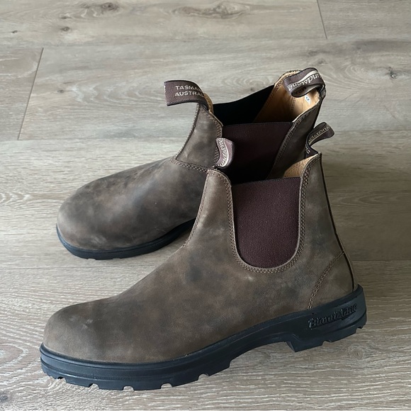 Blundstone Chelsea Boots Men’s Classics #585 Rustic Brown Sz 12 - Picture 7 of 13